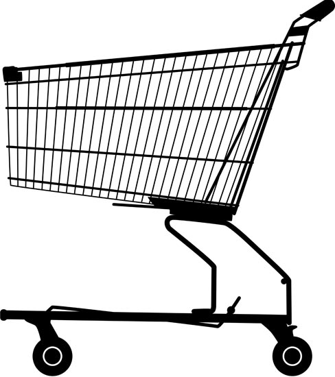 488x550 Shopping Trolley Vectors