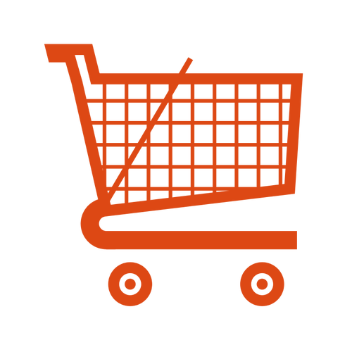500x500 Supermarket Trolley Vector Icon Public Domain Vectors