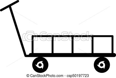 450x304 Big Trolley Icon, Simple Black Style. Big Trolley Icon. Simple