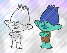 236x187 Trolls Cloud Guy Layered Svg Dxf Png Jpg Vector Cut File Cricut