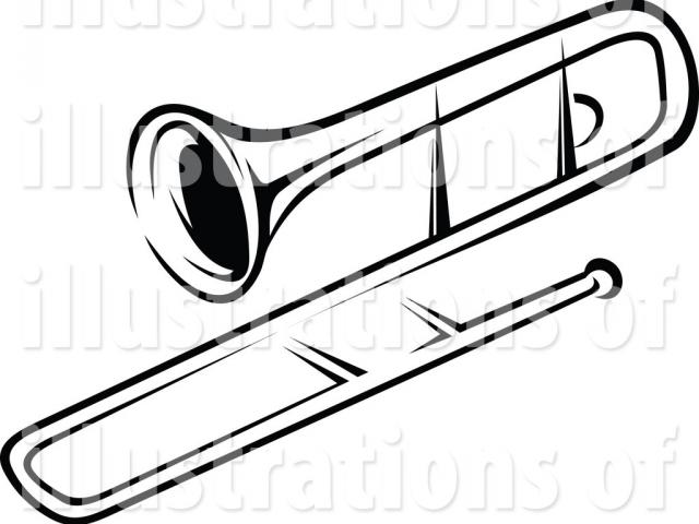 640x480 Trombone Clipart Vector 5