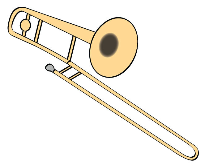 663x536 Trombone Vector Illustration Digital Download Music Clip Art Etsy