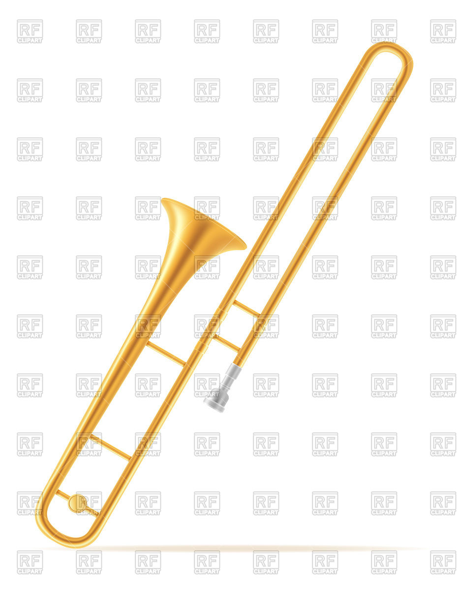 933x1200 Trombone Wind Musical Instrument Vector Image Vector Artwork Of