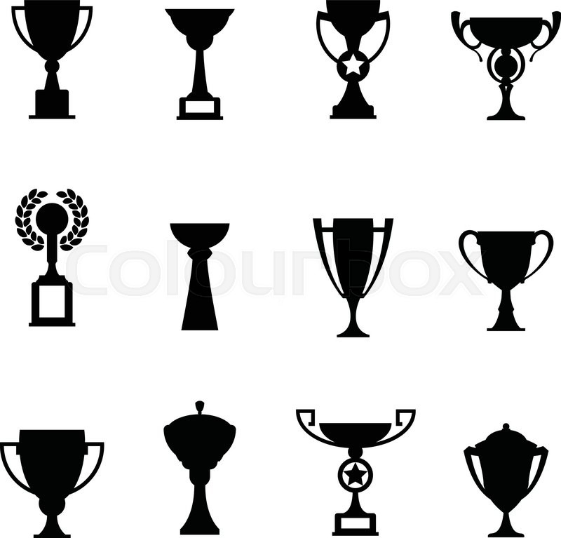 800x767 Vector Winner Cup. Trophy Flat Icon Set Stock Vector Colourbox