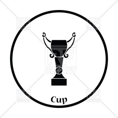 400x400 Silhouette Of Baseball Trophy Icon Vector Image Vector Artwork
