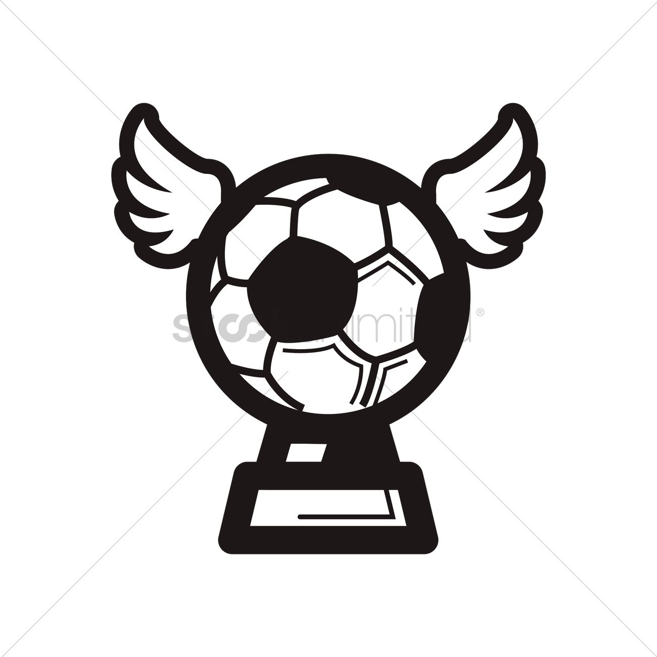 1300x1300 Soccer Trophy Icon Vector Image