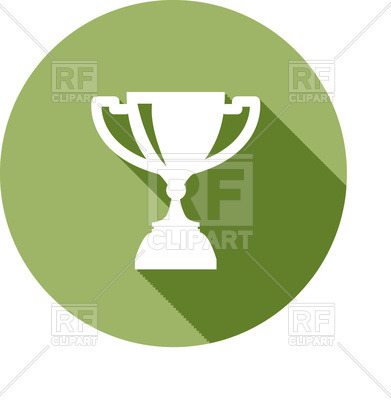 391x400 Trophy Cup Flat Icon Vector Image Vector Artwork Of Sport And