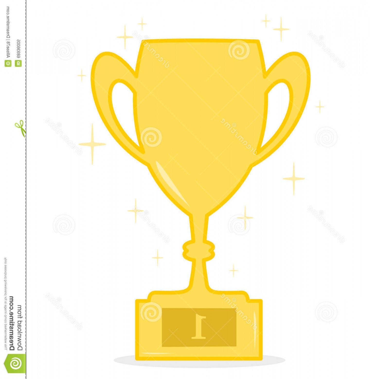 1521x1560 Stock Illustration Cartoon Trophy White Background Illustration