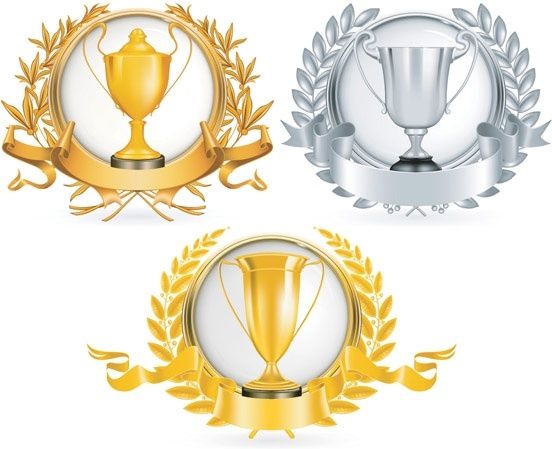 552x449 Yellow Gold Trophy Vector Free Vectors Free