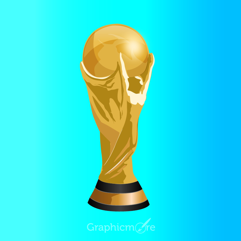800x800 Football World Cup Trophy Free Vector File Download