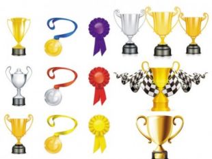 310x233 Gold And Silver Trophy Vector Free Vectors Ui Download