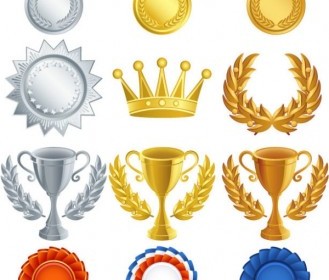 329x280 Medals Medal Trophy Vector Pack