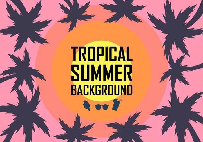 700x490 Free Tropical Background Vector
