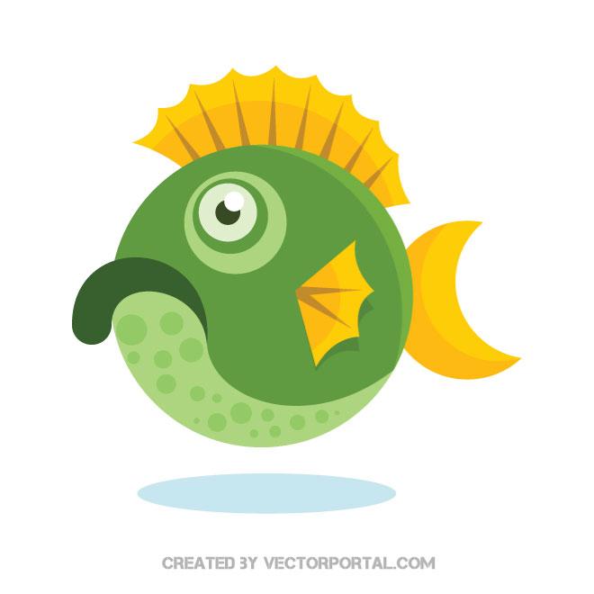 660x660 Tropical Fish Vector Clip Art