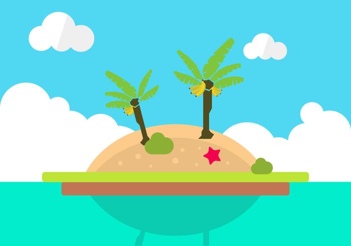 700x490 Tropical Island Free Vector Art