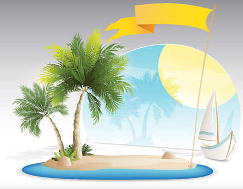 474x368 Tropical Island Vector Free Vector Download (638 Free Vector) For