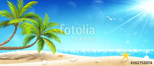 500x216 Tropical Island. Vector Stock Image And Royalty Free Vector Files