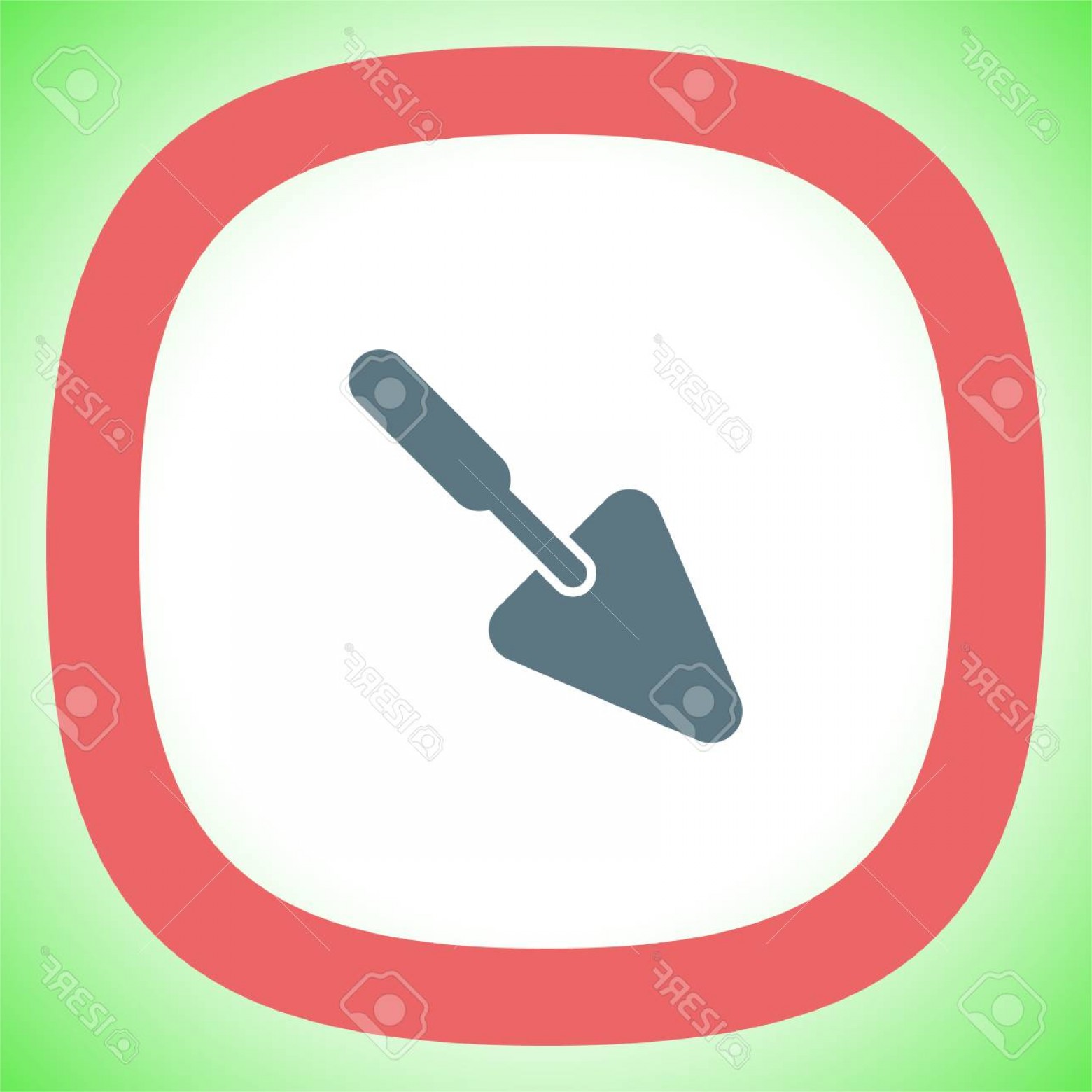 1560x1560 Photostock Vector Trowel Vector Icon Construction Mason Equipment