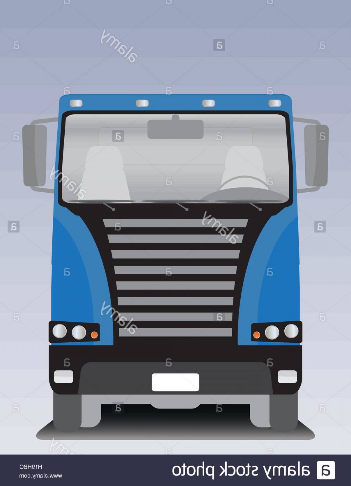 1206x1668 Stock Photo Front View Of Big Cargo Truck Vector Illustration