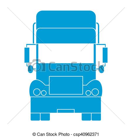 450x470 Stylized Icon Of The Truck Front On A White Background Vectors