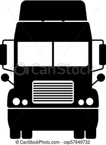 345x470 Truck, Front View.