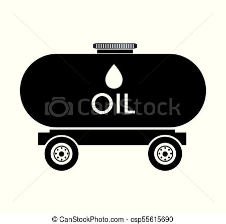450x445 Oil Tank Truck Icon Vector Illustration Design.