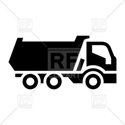 400x400 Black Truck Icon Vector Image Vector Artwork Of Signs, Symbols