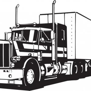 Truck Outline Vector at GetDrawings | Free download