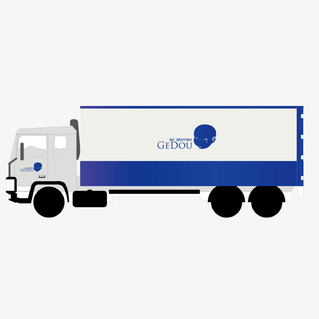 650x651 Truck Free Vector Download