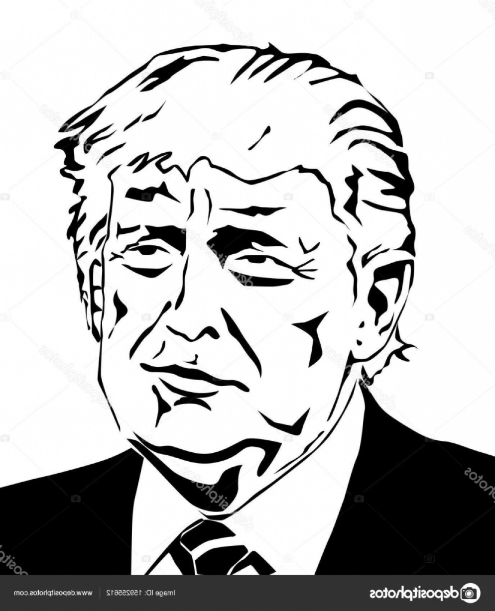 994x1228 Stock Illustration Donald Trump Vector Portrait Shopatcloth