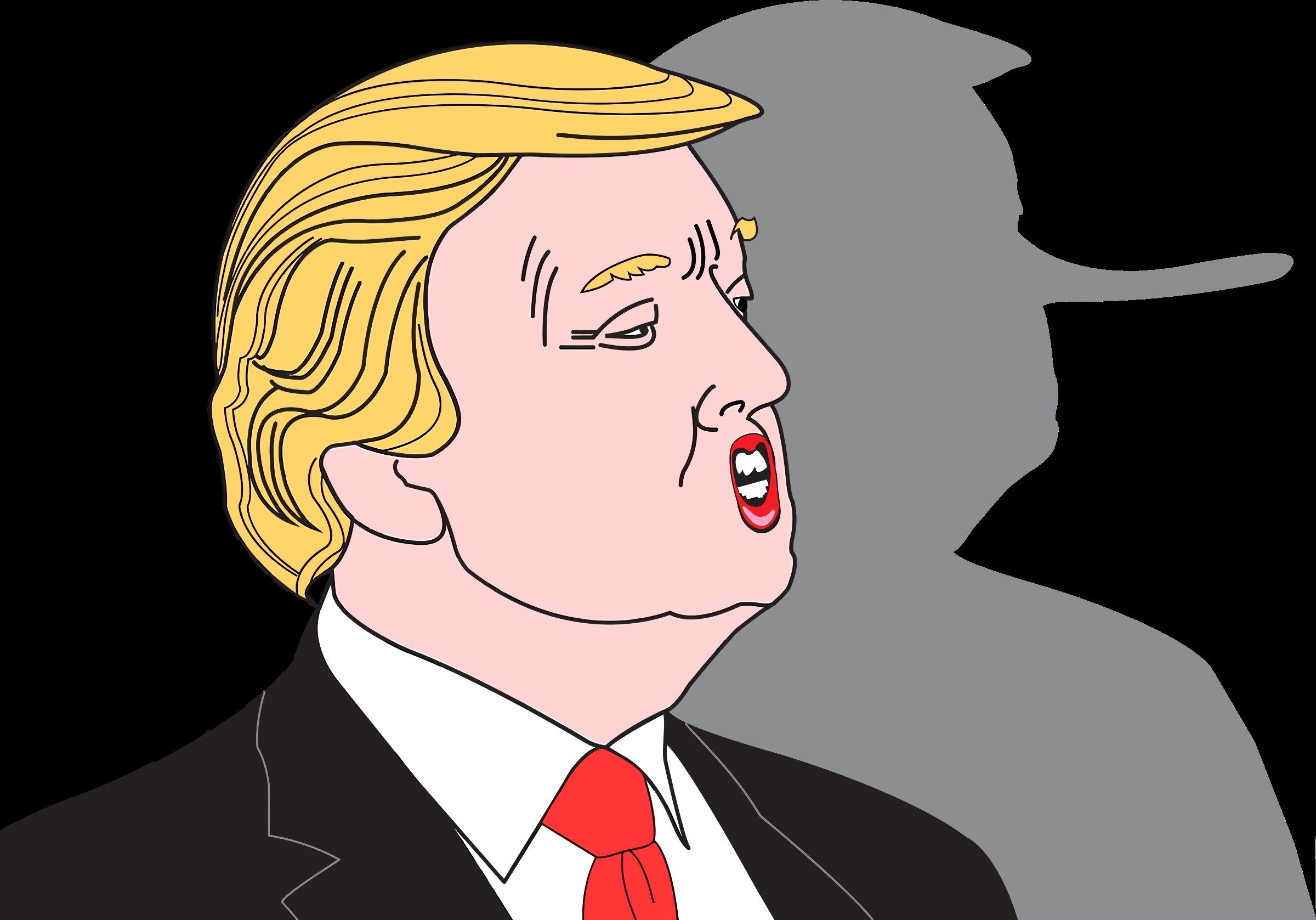 2400x1677 Donald Trump Vector Clipart 12