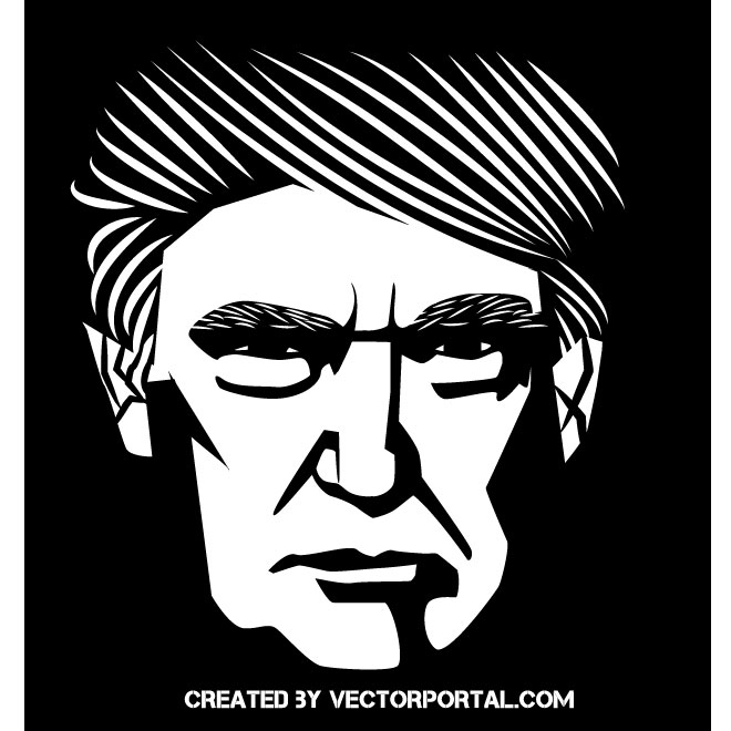 660x660 President Donald Trump Vector Illustration