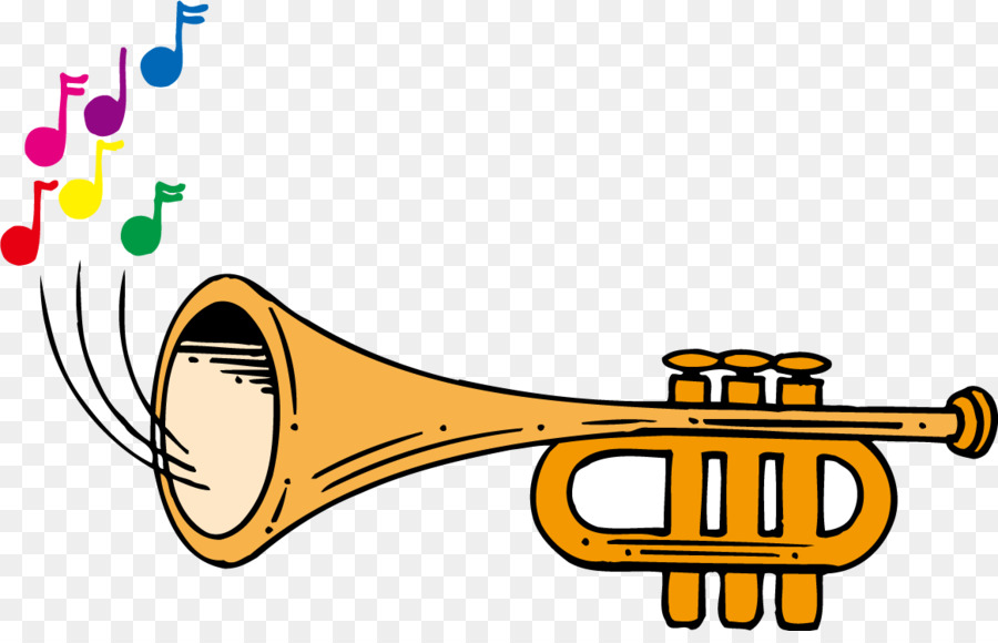 900x580 Trumpet Cartoon Musical Instrument Animation Drawing