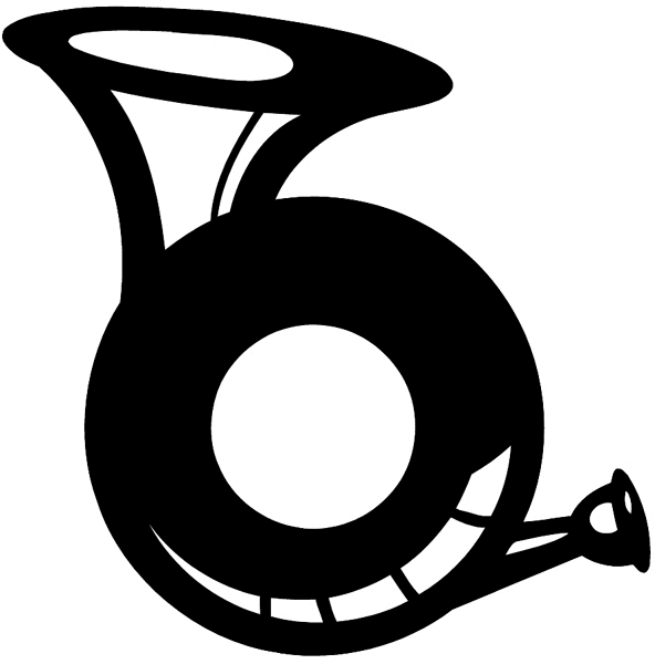 592x600 Tuba Silhouette