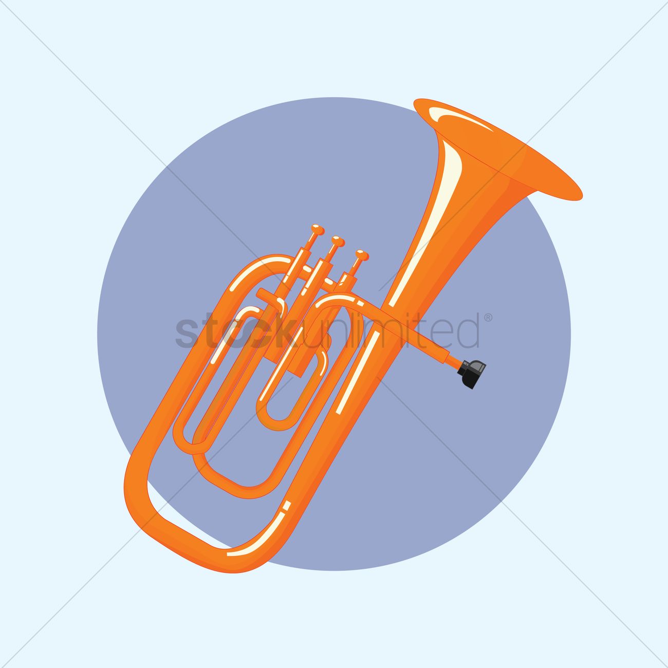 1300x1300 Tuba Vector Image