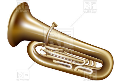 400x283 Tuba Isolated On White Background Vector Image Vector Artwork Of