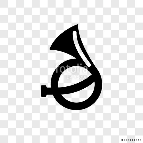 500x500 Tuba Vector Icon Isolated On Transparent Background, Tuba Logo