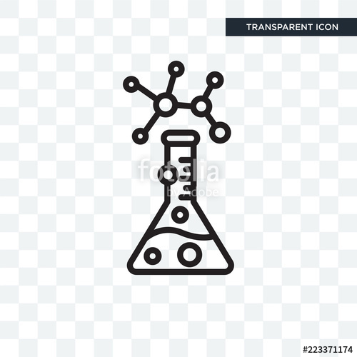 500x500 Test Tube Vector Icon Isolated On Transparent Background, Test
