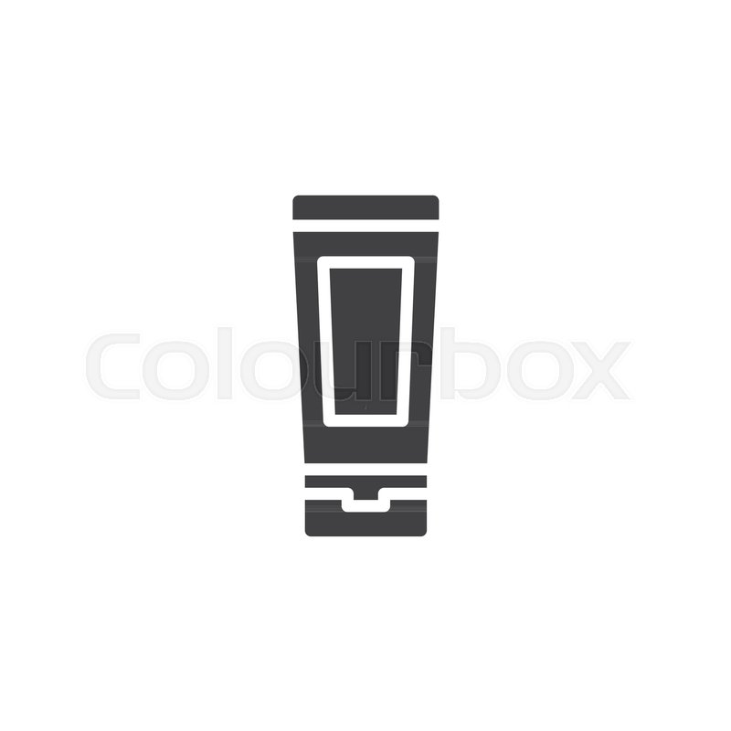 800x800 Toothpaste Tube Vector Icon. Filled Flat Sign For Mobile Concept