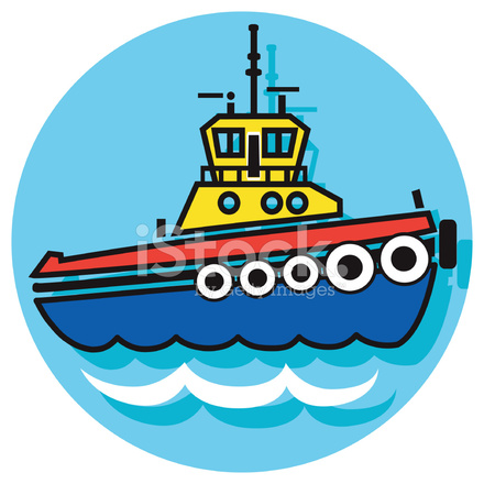 440x440 Tugboat Icon Stock Vector