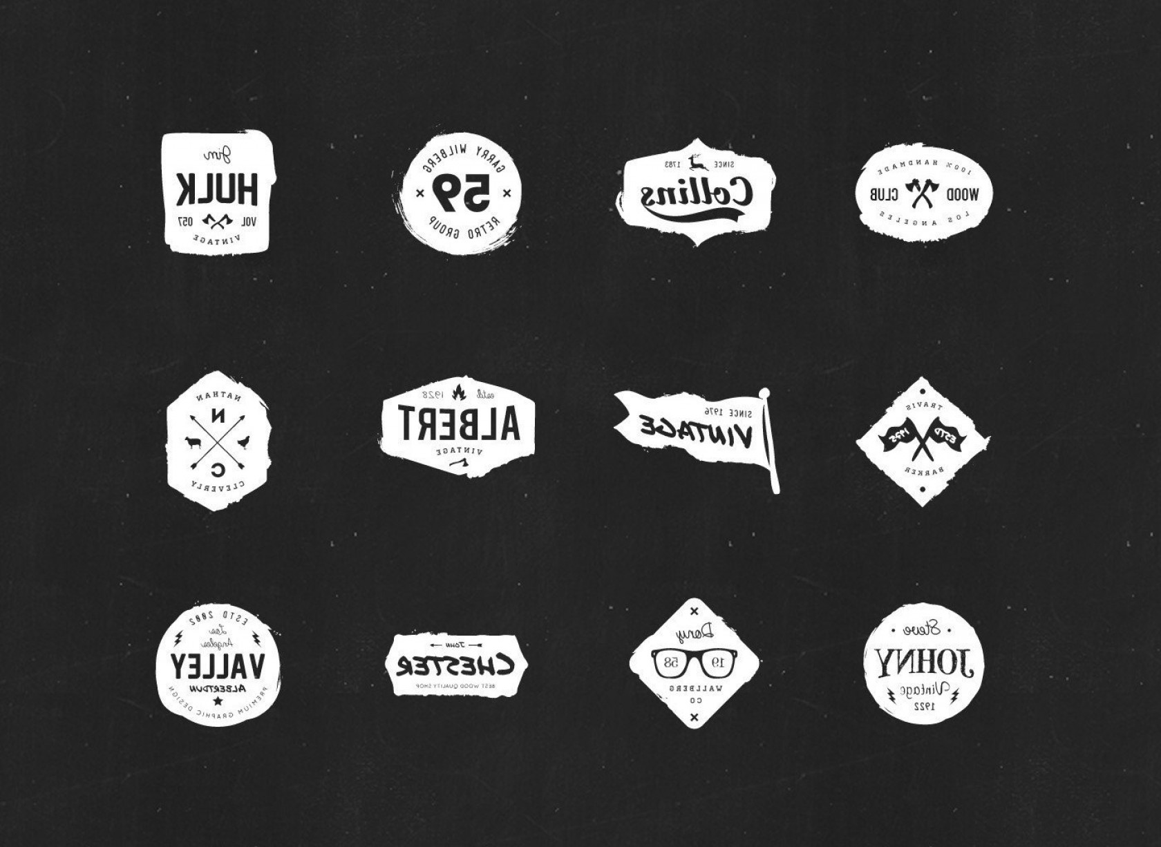 1680x1226 Free Vector Hipster Logo Template Sets Shopatcloth