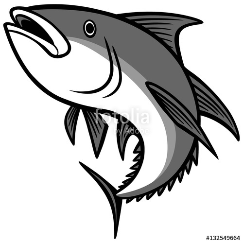 500x500 Tuna Jumping Illustration Stock Image And Royalty Free Vector