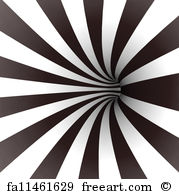 179x194 Free Art Print Of Black And White Spiral Tunnel. Vector. Black And