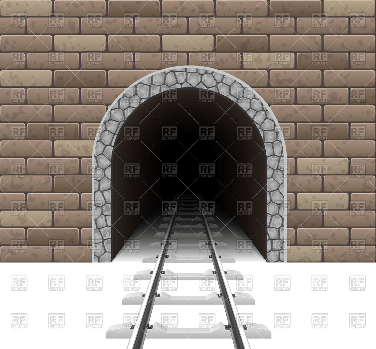 1200x1114 Railway Tunnel Vector Image Vector Artwork Of Objects