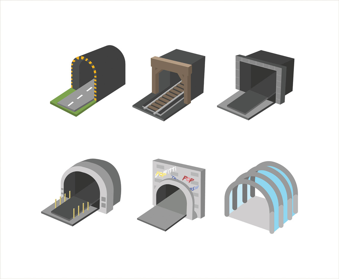 1136x936 Tunnel Vector In White Background Vector Art Amp Graphics