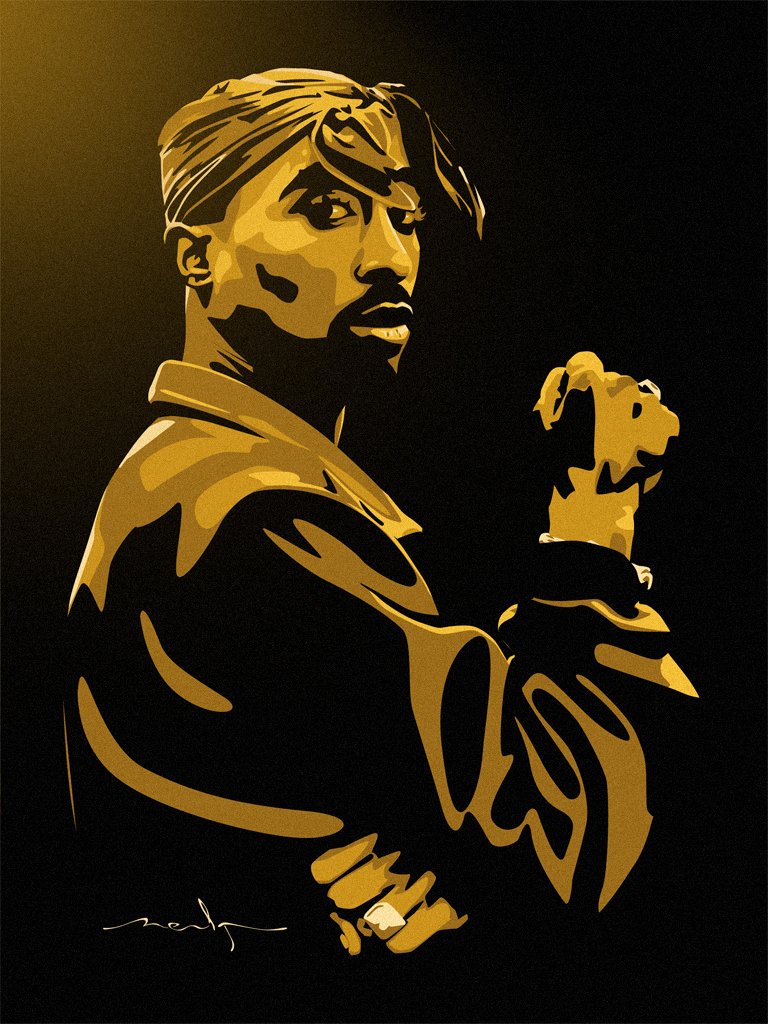 768x1024 Tupac Vector By Meak One