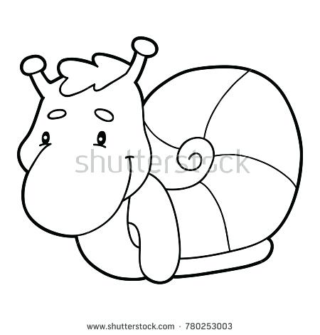 450x470 Snail Coloring