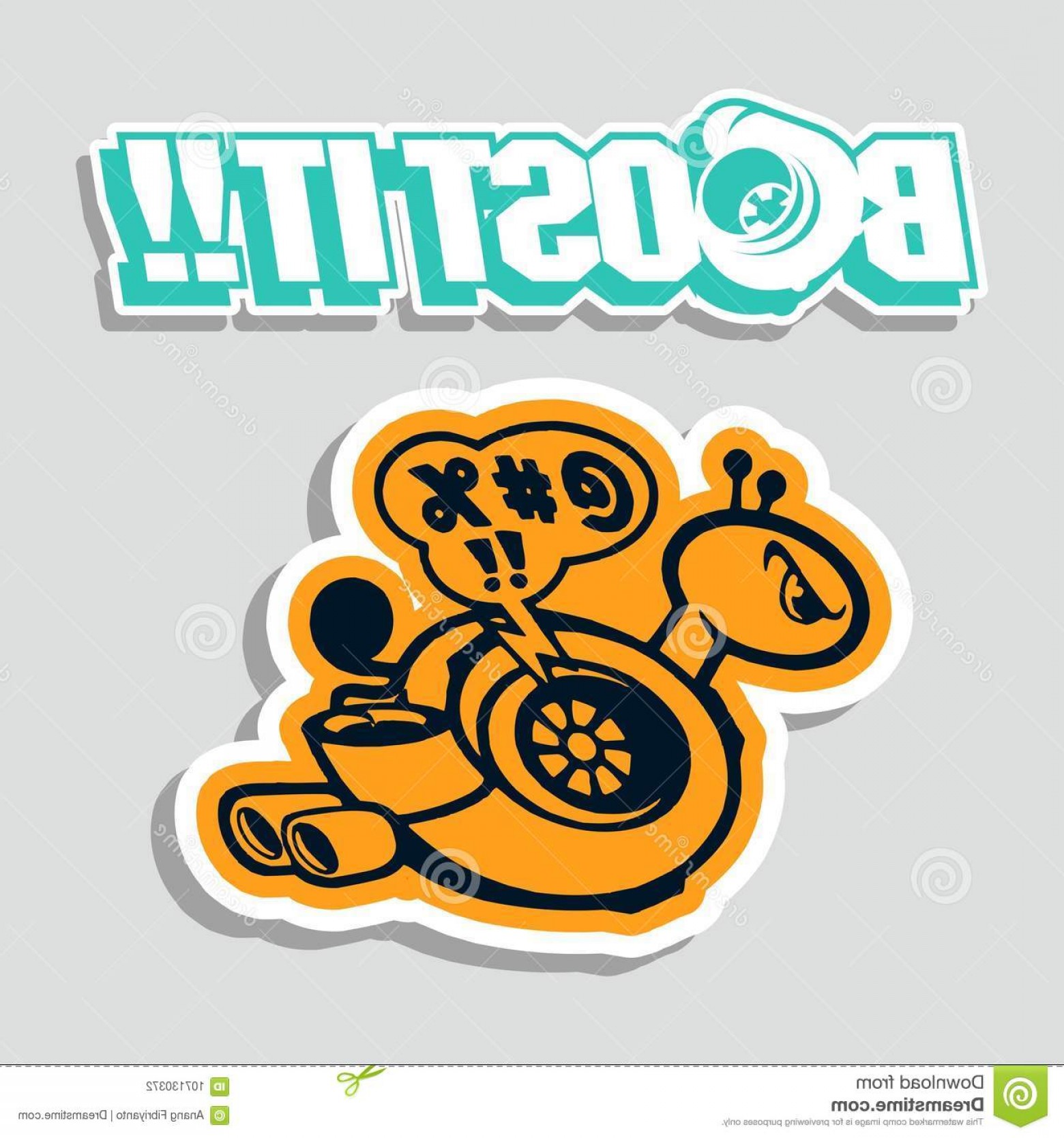 1560x1668 Boost Turbo Vector Design Sticker Car T Shirt Vinyl Stickers