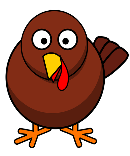 416x500 Funny Turkey Vector Illustration Public Domain Vectors