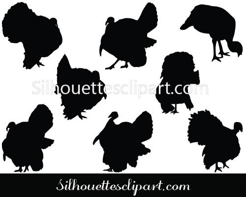 500x400 Turkey Vector Graphics Download Silhouettes Vector